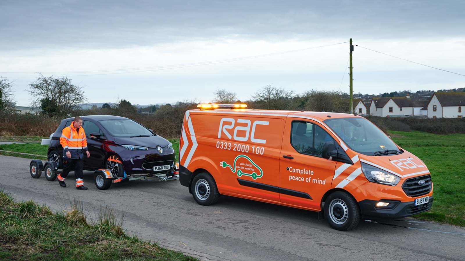 RAC recovering electric car